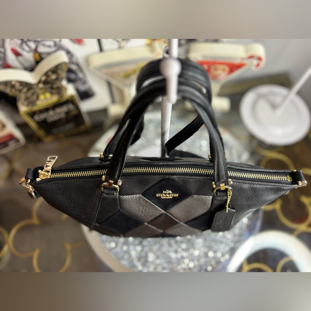 Coach 2015 Prairie Patchwork Satchel Bag EUC - Picture 5 of 14